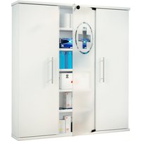 VCM Medizinschrank »Santila«, BxHxT: 88 x 92 x 18 cm - weiss von VCM