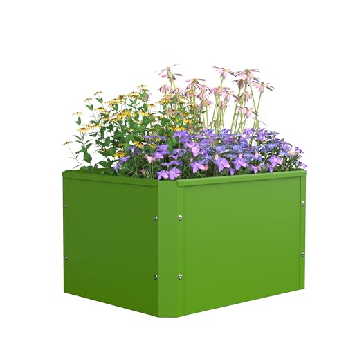 VCM Metall Beet rechteckig | stehender Pflanzkasten | Blumenkasten für Garten Terrasse Balkon | Blumentopf H. 30 x B. 50 x. T. 40 cm | Balora M von VCM