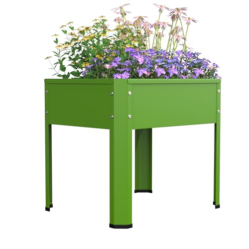 VCM Metall Hochbeet rechteckig | stehender Pflanzkasten | ideal für Kinder | Blumenkasten für Garten Terrasse Balkon | Blumentopf H. 45 x B. 50 x. T. 40 cm | Balora M VCM Metall Hochbeet rechteckig | stehender Pflanzkasten | ideal für Kinder | Blumenkasten für Garten Terrasse Balkon | Blumentopf H. 45 x B. 50 x. T. 40 cm | Balora M von VCM