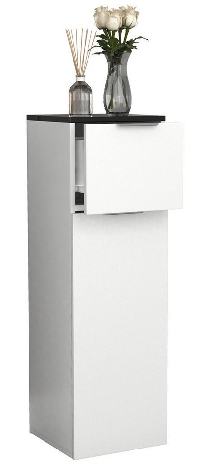 VCM Midischrank Badmöbel Midischrank Badschrank Schublade Donali von VCM