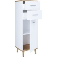 Midischrank "Landos" Weiß/Honig-Eiche von VCM