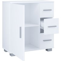 Midischrank mit 3 Schubladen Zalo XL Weiß von VCM