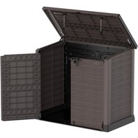 VCM Mülltonnenbox 2er StoreAway braun Kunststoff B/H/L: ca. 145x125x83 cm von VCM
