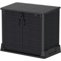 VCM Mülltonnenbox 2er StoreAway grau Kunststoff B/H/L: ca. 130x110x474 cm VCM Mülltonnenbox 2er StoreAway grau Kunststoff B/H/L: ca. 130x110x474 cm von VCM