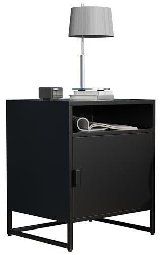 VCM Nachtschrank | Beistelltisch | Nachttisch | Maße ca. H. 55 x B. 45 x T. 40 cm - Flokas L von VCM