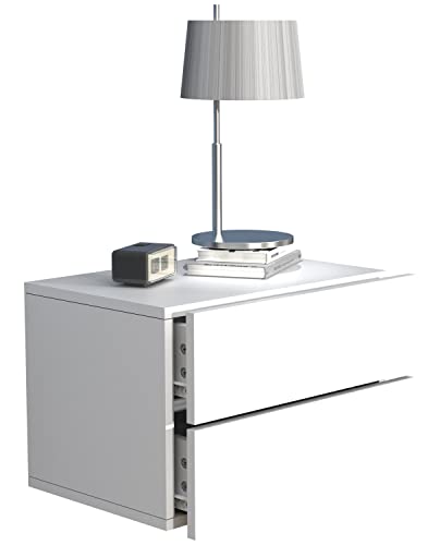 VCM Nachtschrank | Wandschublade | Wandboard | Nachttisch | Maße ca H. 30 x B. 45 x T. 32 cm - Usal L 45 cm von VCM