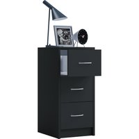 Nachttisch "Boxal Maxi" Schwarz von VCM