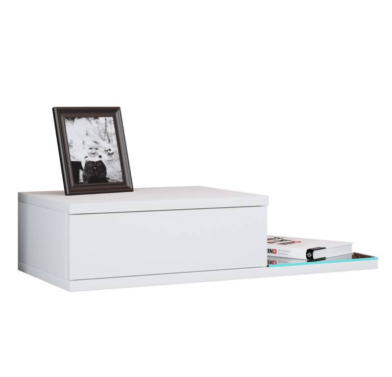 VCM Nachttisch Design Wandschublade Nachttisch Regal Konsila L von VCM