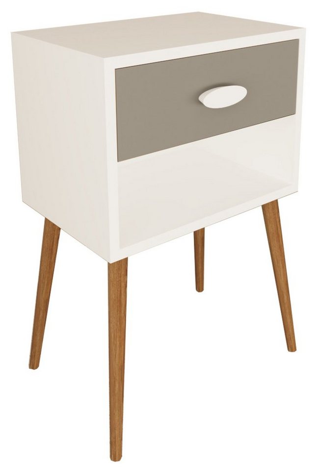 VCM Nachttisch Holz Nachttisch Beistelltisch Schublade Singol XL VCM Nachttisch Holz Nachttisch Beistelltisch Schublade Singol XL von VCM