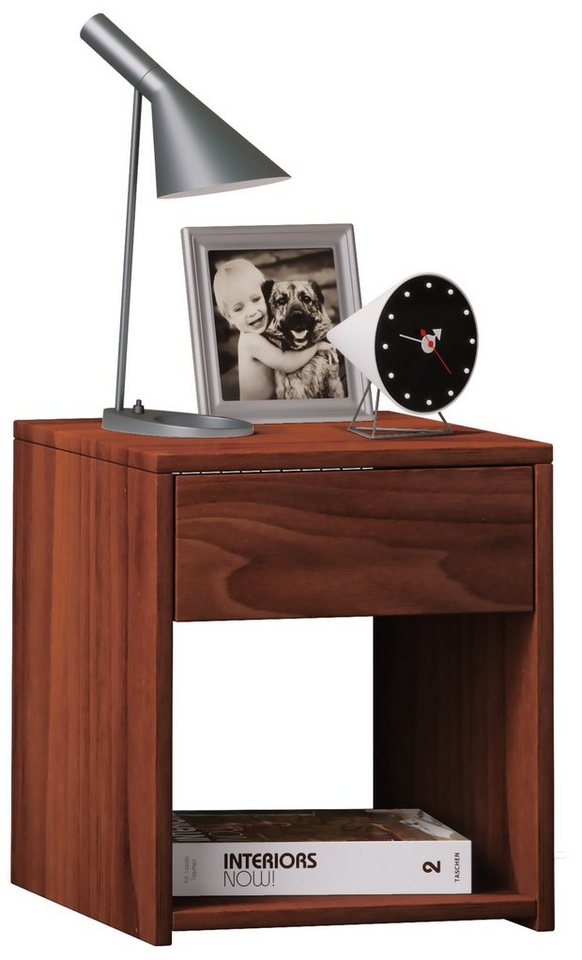 VCM Nachttisch Holz Nachttisch Nachtschrank Schublade Sledo Mini von VCM