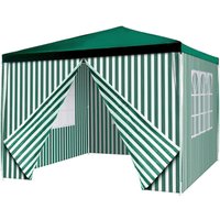 VCM Pavillon grün Polyester-Mischgewebe B/H/L: ca. 300x187x300 cm von VCM