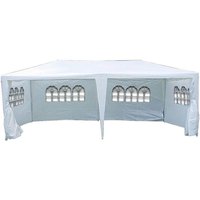 VCM Pavillon weiß Metall B/H/L: ca. 600x197x300 cm von VCM