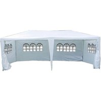 VCM Pavillon weiß Polyester-Mischgewebe B/H/L: ca. 600x197x300 cm von VCM