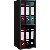 VCM Regal »Offas 2«, BxHxL: 30 x 72 x 34 cm, Holzwerkstoff - schwarz von VCM