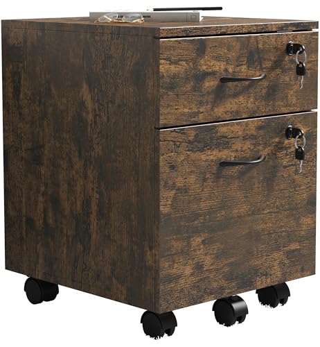 VCM Rollcontainer | Beistellcontainer mit Zwei Schubladen | Maße ca. H. 55 x B. 40 x T. 44 cm | Bürocontainer abschließbar - Baula M Eiche Vintage VCM Rollcontainer | Beistellcontainer mit Zwei Schubladen | Maße ca. H. 55 x B. 40 x T. 44 cm | Bürocontainer abschließbar - Baula M Eiche Vintage von VCM
