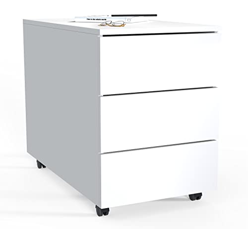 VCM Rollcontainer | Beistellcontainer mit Schubladen |Maße ca. H. 55 x B. 39 x T. 70 cm | Bürocontainer - Dalosa 3 Schubladen von VCM