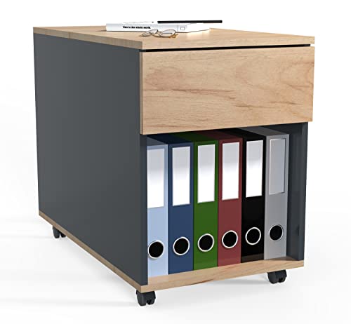 VCM Rollcontainer | Beistellcontainer mit Schubladen | Maße ca. H. 55 x B. 39 x T. 70 cm | Bürocontainer - Dalosa 1 Schublade VCM Rollcontainer | Beistellcontainer mit Schubladen | Maße ca. H. 55 x B. 39 x T. 70 cm | Bürocontainer - Dalosa 1 Schublade von VCM