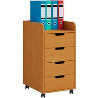 VCM Rollcontainer »Konal«, BxH: 40 x 74 cm, Holzwerkstoff - braun von VCM