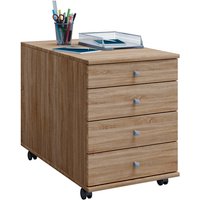 VCM Rollcontainer »Lona Maxi «, BxH: 42 x 57 cm, Holzwerkstoff - braun von VCM