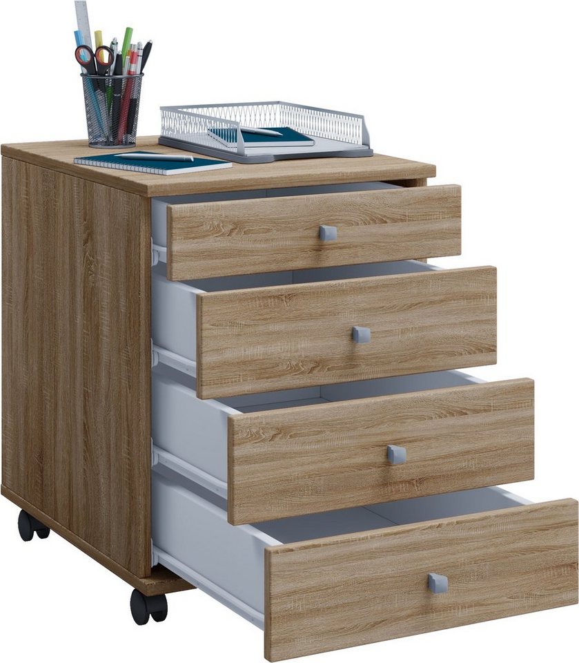 VCM Rollcontainer Rollcontainer Bürocontainer Schublade Lona 50 cm von VCM