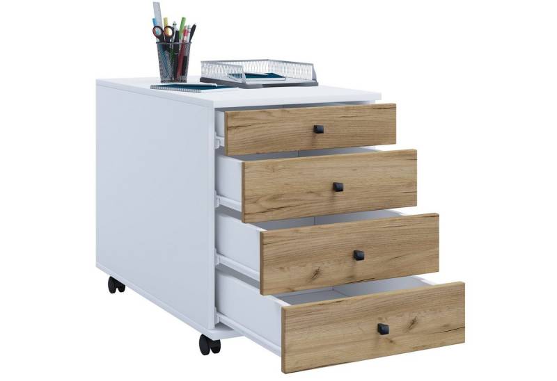 VCM Rollcontainer Rollcontainer Bürocontainer Schublade Lona 50 cm von VCM