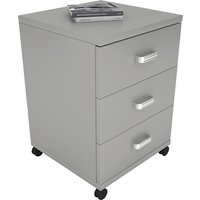 VCM Rollcontainer »Tobila«, BxH: 45 x 58 cm, Holzwerkstoff - grau von VCM