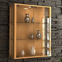 VCM Sammelvitrine Udina mit Beleuchtung Buche von VCM