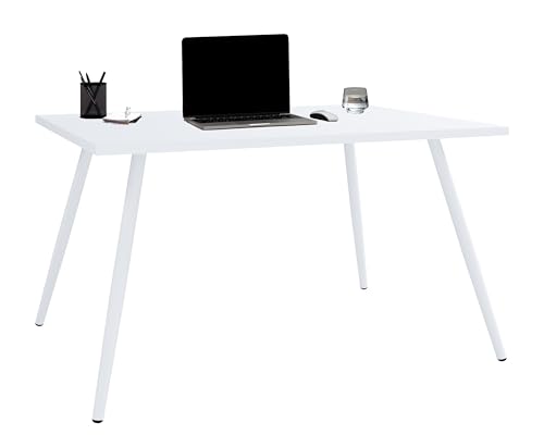 VCM Schreibtisch Computertisch Bürotisch Skandanivischer Retro Look Salia 80x50 cm von VCM