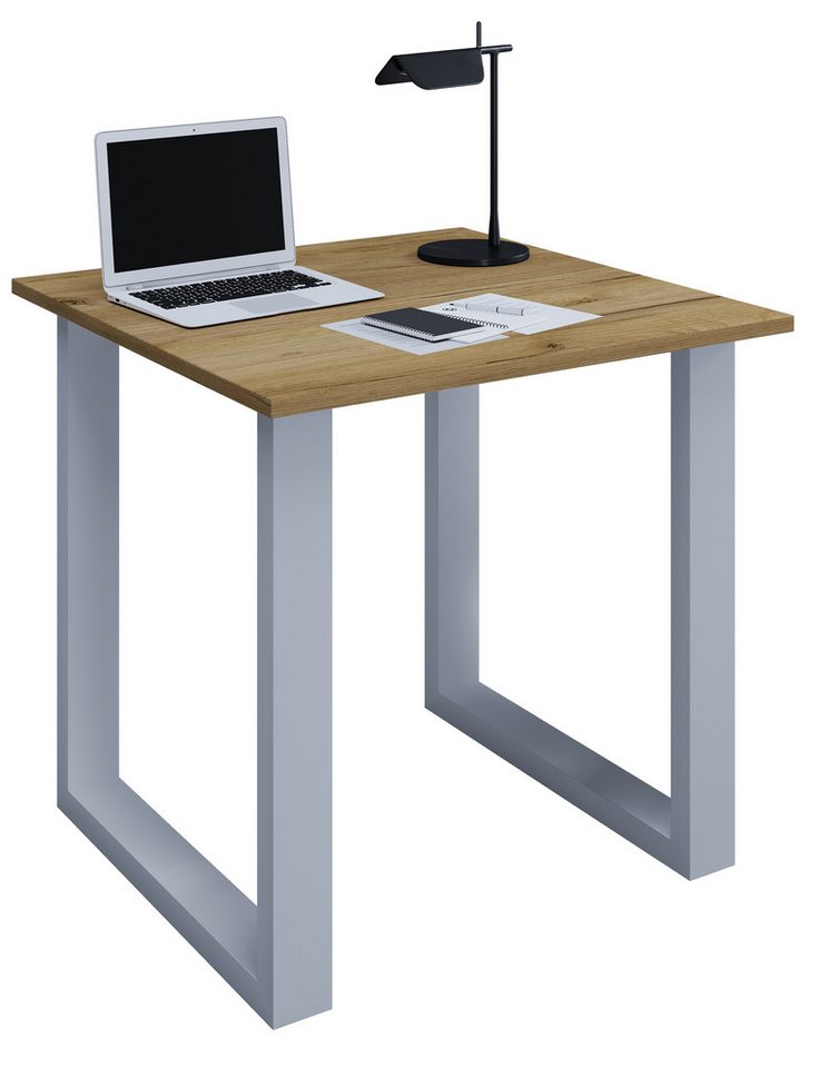 VCM Schreibtisch Holz Schreibtisch Bürotisch Computertisch Lona U von VCM
