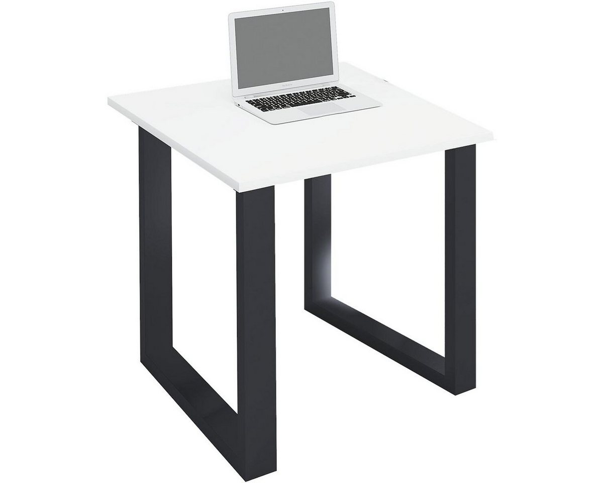 VCM Schreibtisch Lona, rechteckig, Tiefe 50 cm, Bügel-Fuß schwarz von VCM
