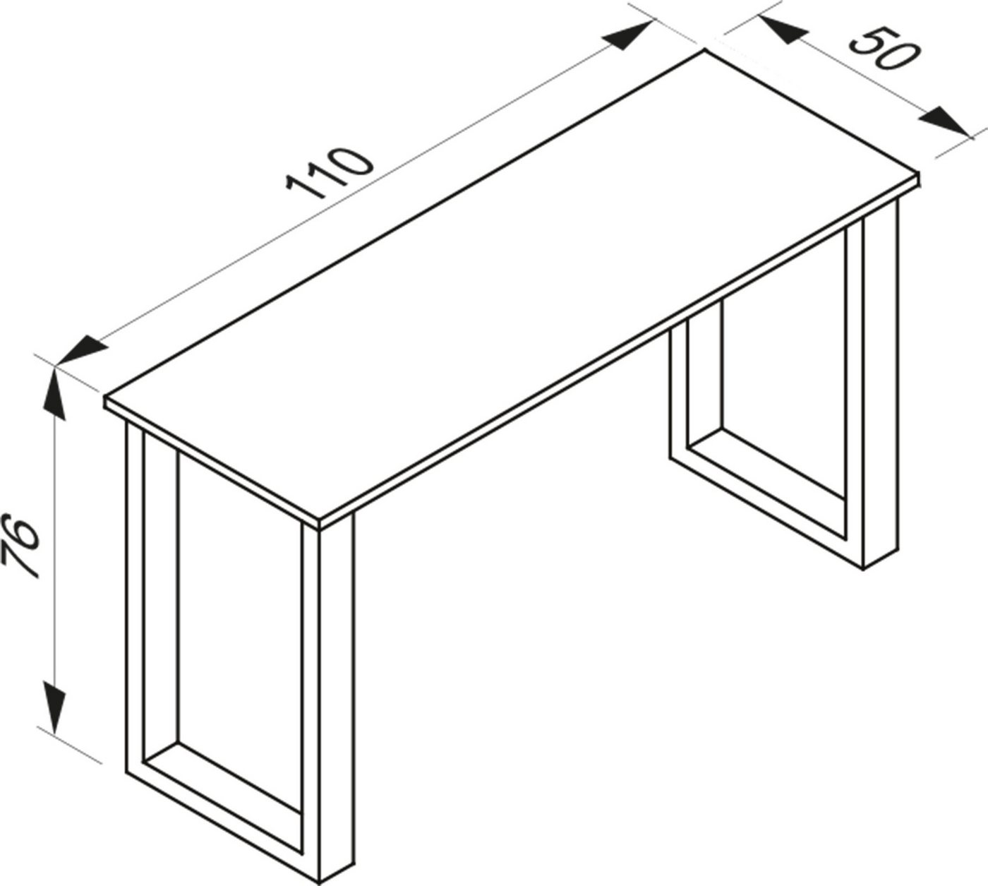 VCM Schreibtisch Schreibtisch Bürotisch Computertisch 110x50 Lona X VCM Schreibtisch Schreibtisch Bürotisch Computertisch 110x50 Lona X von VCM