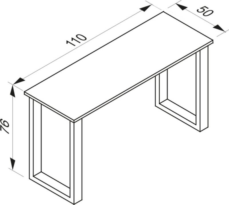 VCM Schreibtisch Schreibtisch Bürotisch Computertisch 110x50 Lona X VCM Schreibtisch Schreibtisch Bürotisch Computertisch 110x50 Lona X von VCM
