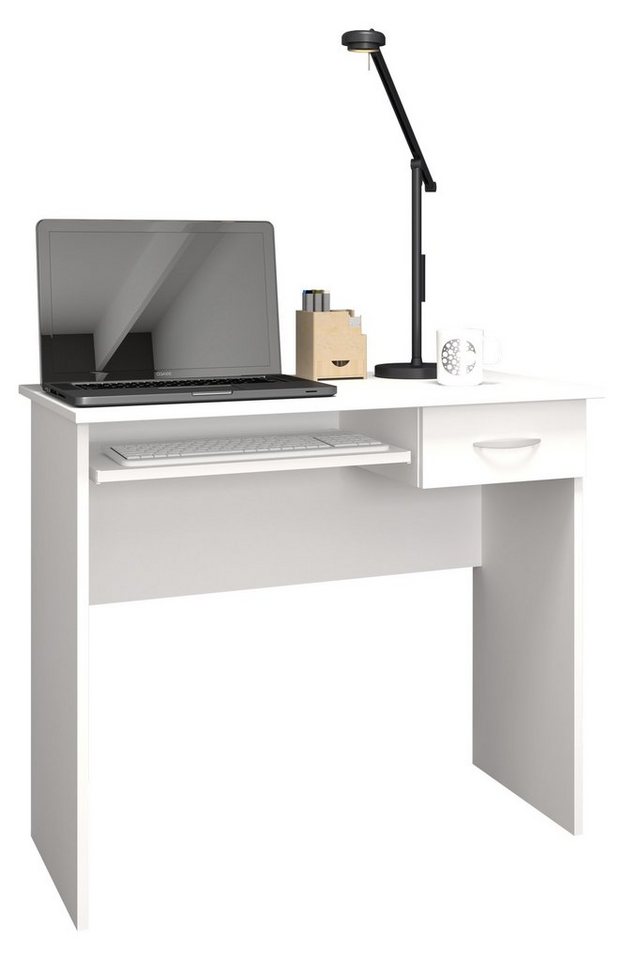 VCM Schreibtisch Schreibtisch Computertisch Auszug Schublade Arusa von VCM