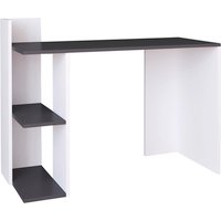 VCM Schreibtisch »Sinkas«, BxHxL: 117 x 85 x 50 cm - weiss | grau von VCM