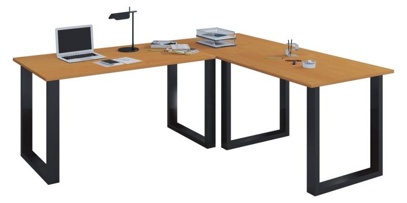 VCM Schreibtisch U Schreibtisch Eckschreibtisch L Form 130x130x50 VCM Schreibtisch U Schreibtisch Eckschreibtisch L Form 130x130x50 von VCM