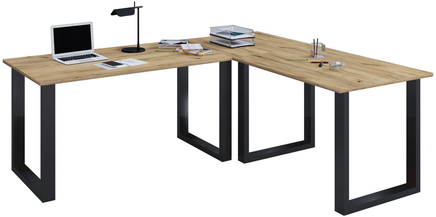 VCM Schreibtisch U Schreibtisch Eckschreibtisch L Form 190x160x50 VCM Schreibtisch U Schreibtisch Eckschreibtisch L Form 190x160x50 von VCM
