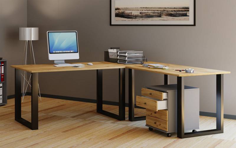 VCM Schreibtisch U Schreibtisch Eckschreibtisch L Form 220x190x80 VCM Schreibtisch U Schreibtisch Eckschreibtisch L Form 220x190x80 von VCM