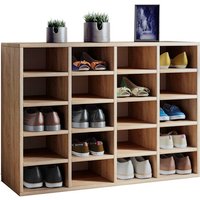 VCM Schuhschrank »Hinsol«, BxHxL: 33 x 67 x 92 cm, Holzwerkstoff - braun von VCM