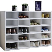 VCM Schuhschrank »Hinsol«, BxHxL: 33 x 67 x 92 cm, Holzwerkstoff - weiss von VCM