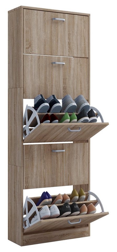VCM Schuhschrank Holz Regal Schuhschrank Schuhkipper Serie Sipos XL VCM Schuhschrank Holz Regal Schuhschrank Schuhkipper Serie Sipos XL von VCM