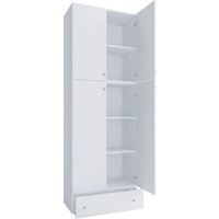 VCM Schuhschrank »Lona«, BxHxL: 39 x 200 x 70 cm, Holzwerkstoff - weiss von VCM