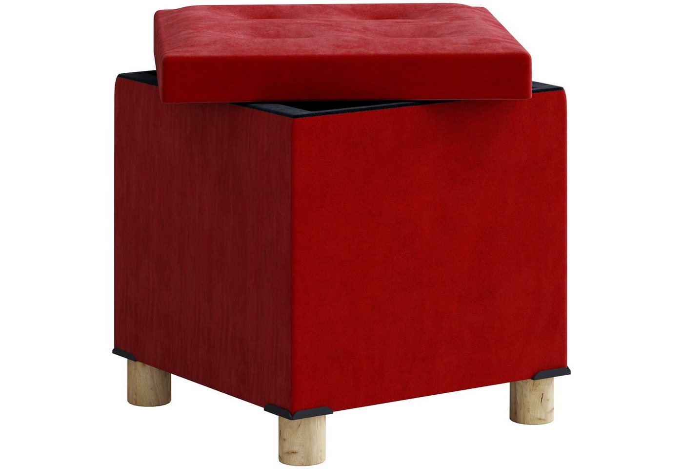 VCM Sitztruhe Stoff Sitztruhe Sitzbank Truhe Sitzhocker Sizos M von VCM