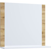 Spiegel Lendas mit Ablage 60 cm Honig-Eiche/Weiß von VCM