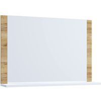 Spiegel Lendas mit Ablage 80 cm Honig-Eiche/Weiß von VCM