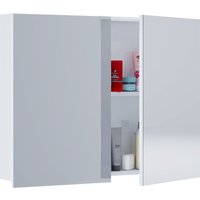 VCM Spiegelschrank "Badinos" 60cm Weiß von VCM