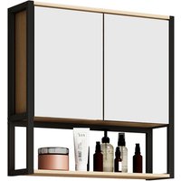 VCM Spiegelschrank »Edino«, BxHxT: 60 x 60 x 17 cm - braun von VCM