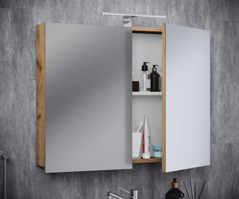 VCM Spiegelschrank Holz Badmöbel Spiegelschrank Spiegel Badinos 60 cm von VCM