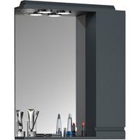 VCM Spiegelschrank »Silora L«, BxHxT: 60 x 71 x 14 cm - grau von VCM