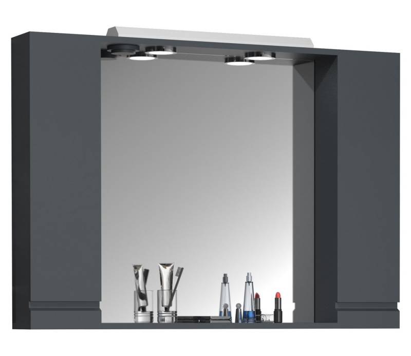 VCM Spiegelschrank Spiegelschrank Bad Spiegel Beleuchtung Silora XL von VCM