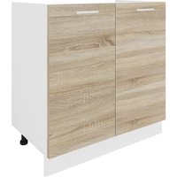 VCM Spülunterschrank Breite 80 cm Spülenschrank Unterschrank Spüle Küche Esilo von VCM